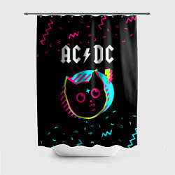 Шторка для ванной AC DC - rock star cat