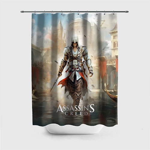 Шторка для ванной Assassins creed poster game / 3D-принт – фото 1