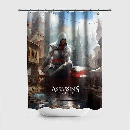 Шторка для ванной Assassins creed poster game / 3D-принт – фото 1