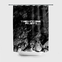 Шторка для ванной Twenty One Pilots black graphite