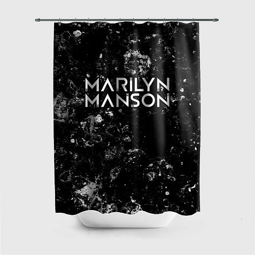 Шторка для ванной Marilyn Manson black ice / 3D-принт – фото 1