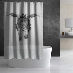 Шторка для душа Сфинкс dragons dogma 2, цвет: 3D-принт — фото 2