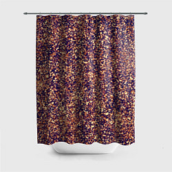 Шторка для ванной Драгоценный фиолетово-медный абстракция