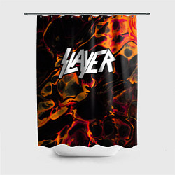 Шторка для ванной Slayer red lava