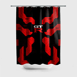 Шторка для ванной Nissan GTR - Cyber red