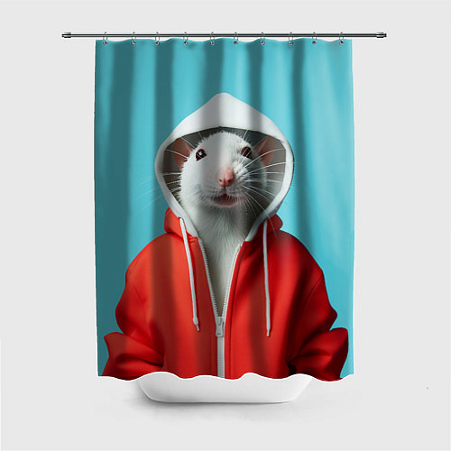 Шторка для ванной Крыс в балахоне / 3D-принт – фото 1