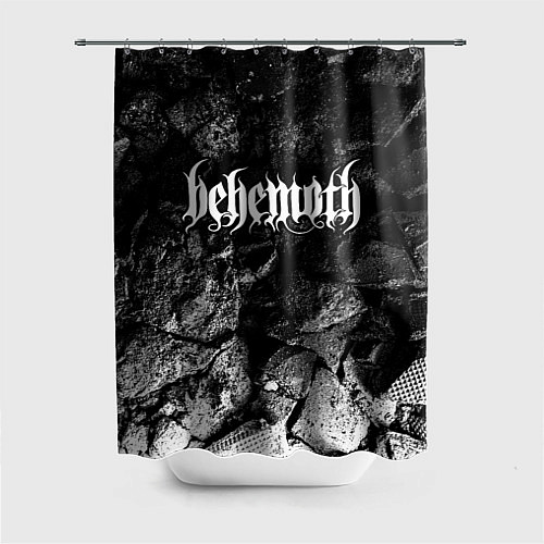 Шторка для ванной Behemoth black graphite / 3D-принт – фото 1