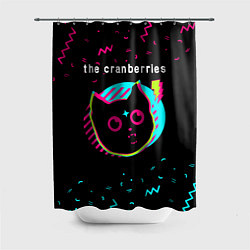 Шторка для душа The Cranberries - rock star cat, цвет: 3D-принт