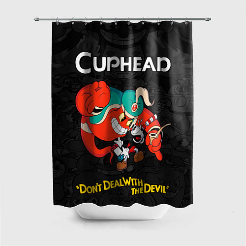 Шторка для ванной Cuphead - gin / 3D-принт – фото 1