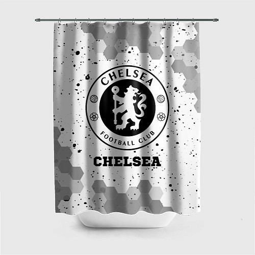 Шторка для ванной Chelsea sport на светлом фоне / 3D-принт – фото 1