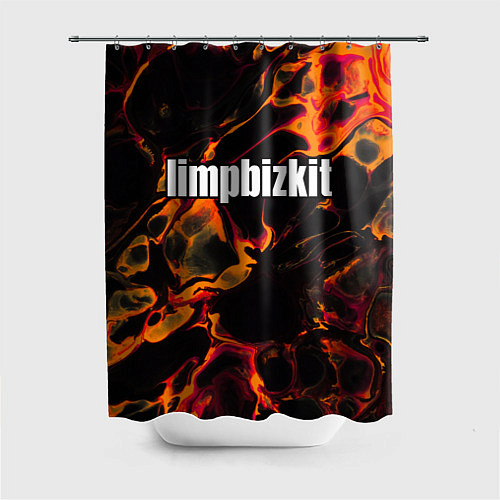 Шторка для ванной Limp Bizkit red lava / 3D-принт – фото 1