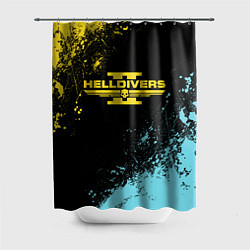 Шторка для душа Helldivers 2: Skull Logo, цвет: 3D-принт