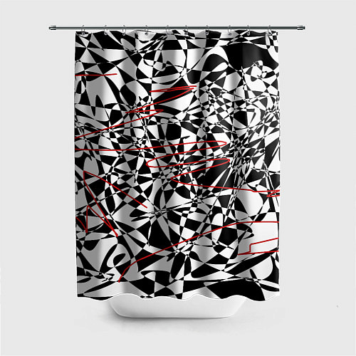 Шторка для ванной Графика / 3D-принт – фото 1