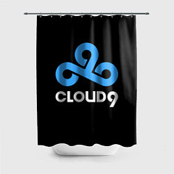 Шторка для душа Cloud9 - esports logo, цвет: 3D-принт