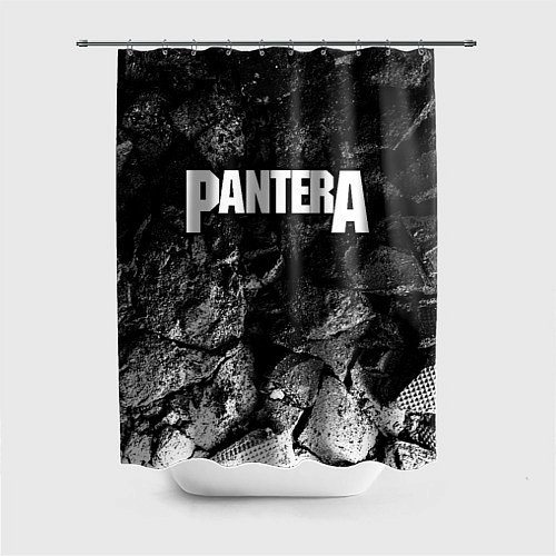 Шторка для ванной Pantera black graphite / 3D-принт – фото 1