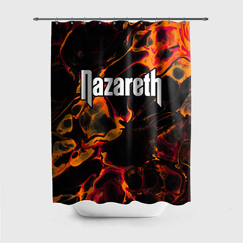 Шторка для ванной Nazareth red lava / 3D-принт – фото 1