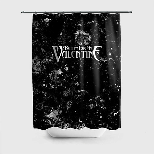 Шторка для ванной Bullet For My Valentine black ice / 3D-принт – фото 1