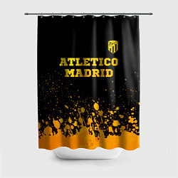 Шторка для ванной Atletico Madrid - gold gradient посередине