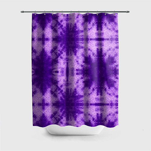 Шторка для ванной Тай дай фиолетовый / 3D-принт – фото 1