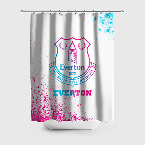 Шторка для ванной Everton neon gradient style / 3D-принт – фото 1