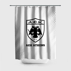 Шторка для ванной AEK Athens sport на светлом фоне