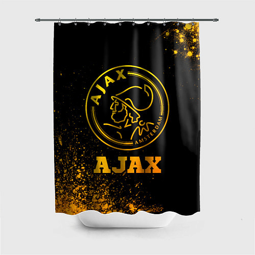 Шторка для ванной Ajax - gold gradient / 3D-принт – фото 1