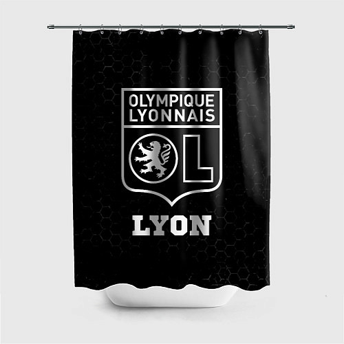 Шторка для ванной Lyon sport на темном фоне / 3D-принт – фото 1