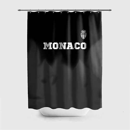 Шторка для ванной Monaco sport на темном фоне посередине / 3D-принт – фото 1