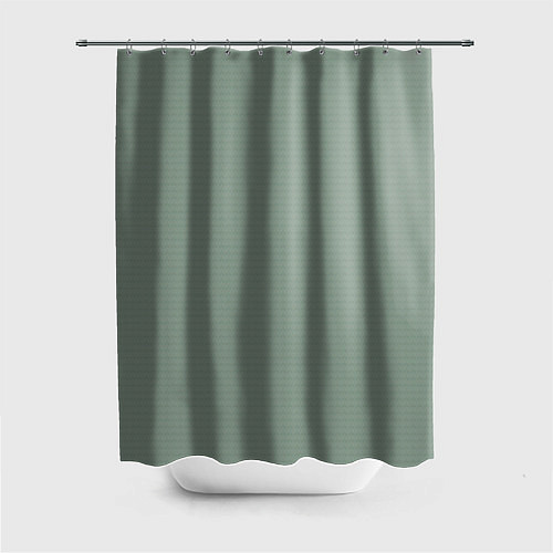 Шторка для ванной Светлый серо-зелёный текстурированный / 3D-принт – фото 1