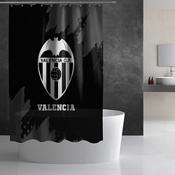 Шторка для душа Valencia sport на темном фоне, цвет: 3D-принт — фото 2