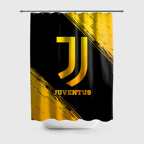 Шторка для ванной Juventus - gold gradient / 3D-принт – фото 1