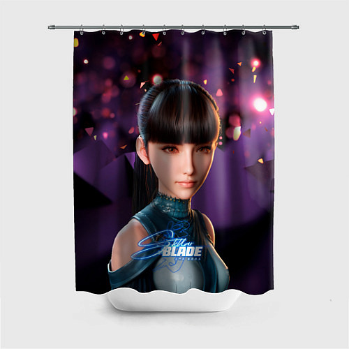 Шторка для ванной Stellar Blade Eve purple / 3D-принт – фото 1