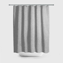 Шторка для душа Однотонный светло-серый текстурированный, цвет: 3D-принт