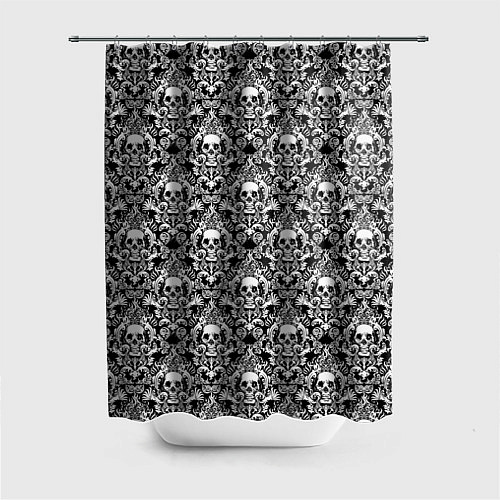 Шторка для ванной Skull patterns / 3D-принт – фото 1