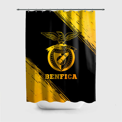 Шторка для ванной Benfica - gold gradient / 3D-принт – фото 1