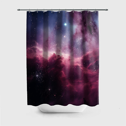 Шторка для ванной Абстрактный космос фантастика / 3D-принт – фото 1