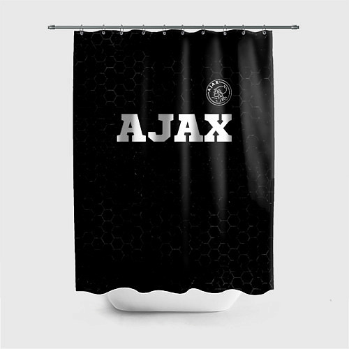 Шторка для ванной Ajax sport на темном фоне посередине / 3D-принт – фото 1