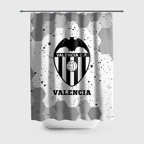 Шторка для ванной Valencia sport на светлом фоне / 3D-принт – фото 1