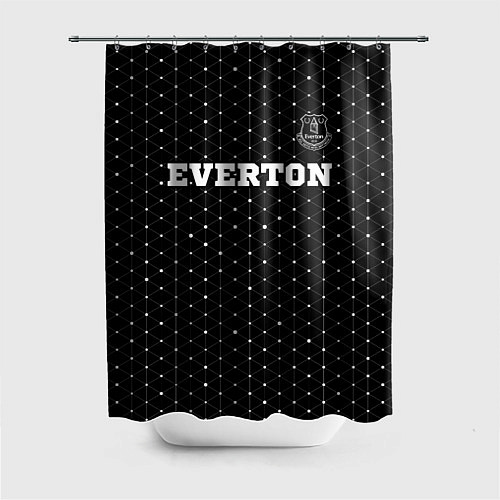 Шторка для ванной Everton sport на темном фоне посередине / 3D-принт – фото 1