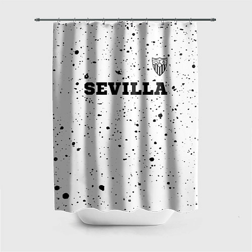 Шторка для ванной Sevilla sport на светлом фоне посередине / 3D-принт – фото 1