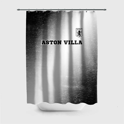 Шторка для ванной Aston Villa sport на светлом фоне посередине / 3D-принт – фото 1
