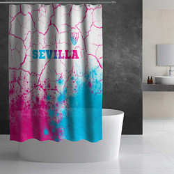 Шторка для душа Sevilla neon gradient style посередине, цвет: 3D-принт — фото 2
