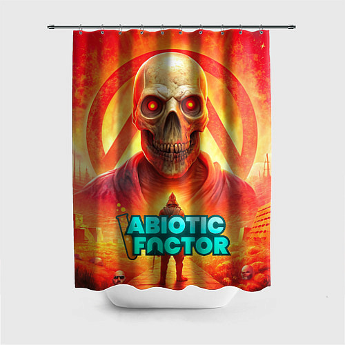 Шторка для ванной Abiotic Factor horror skull / 3D-принт – фото 1