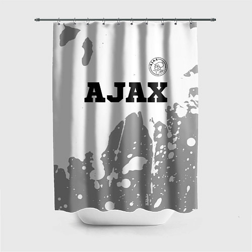 Шторка для ванной Ajax sport на светлом фоне посередине / 3D-принт – фото 1