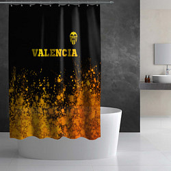 Шторка для душа Valencia - gold gradient посередине, цвет: 3D-принт — фото 2