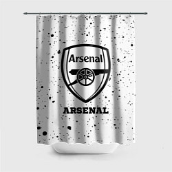 Шторка для ванной Arsenal sport на светлом фоне