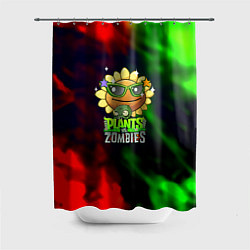 Шторка для ванной Plants vs zombies огненный градиент