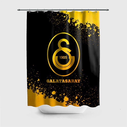 Шторка для ванной Galatasaray - gold gradient / 3D-принт – фото 1