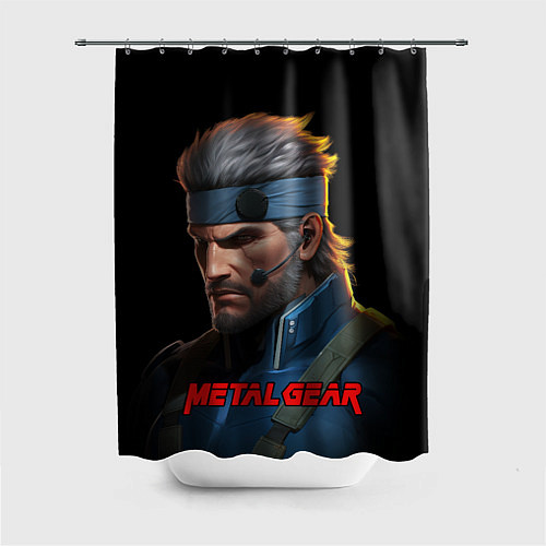 Шторка для ванной Веном Снейк из игры Metal gear / 3D-принт – фото 1