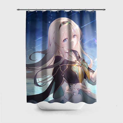 Шторка для ванной Honkai Star Rail Firefly smile / 3D-принт – фото 1
